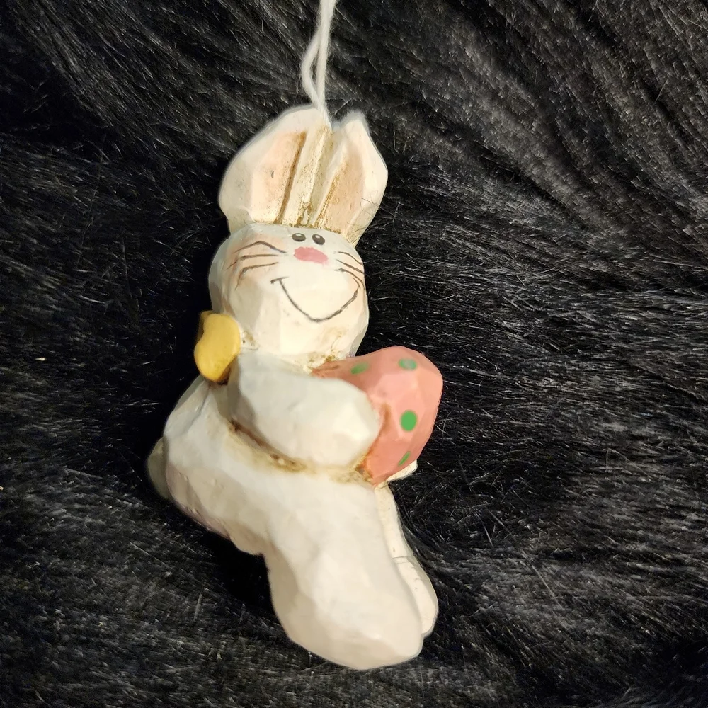 VINTAGE RARE FIND!Set of 4 Eddie Walker Easter Bunny Ornaments